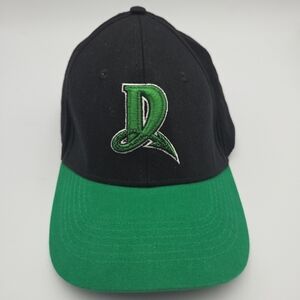 Dayton Dragons Hat Black Green  Adjustable MiLB Dragons Hat Adult Size Logo EUC